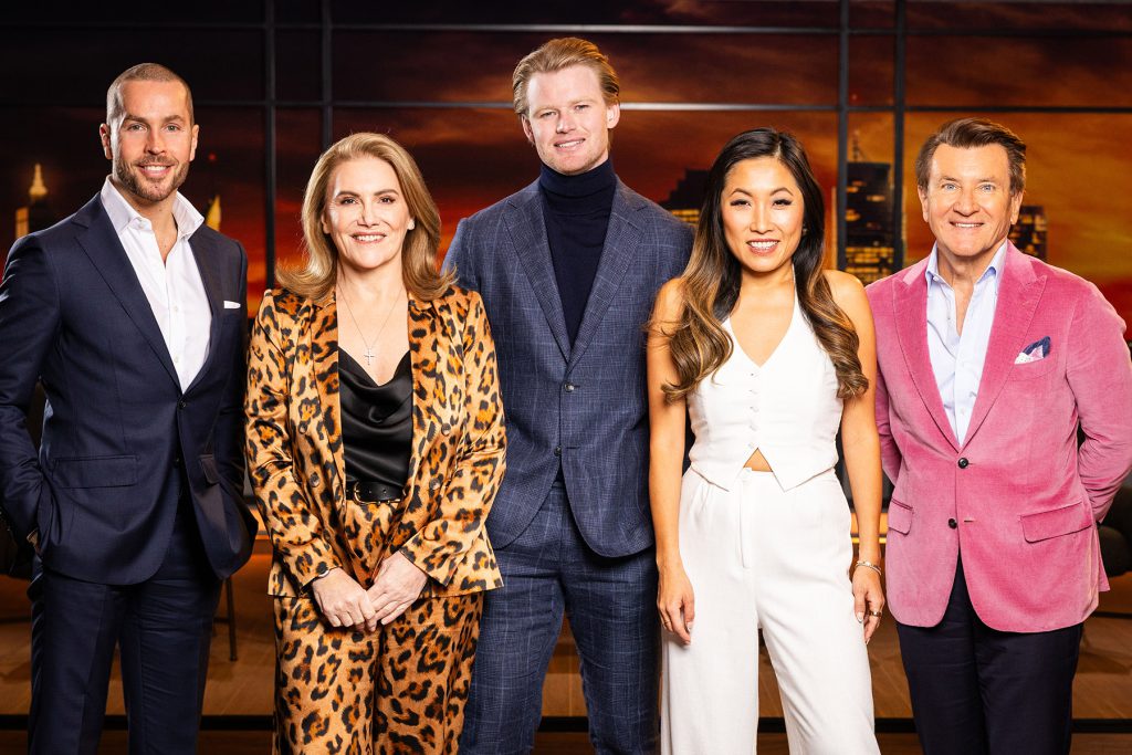 Shark Tank Australia. Shot of the sharks